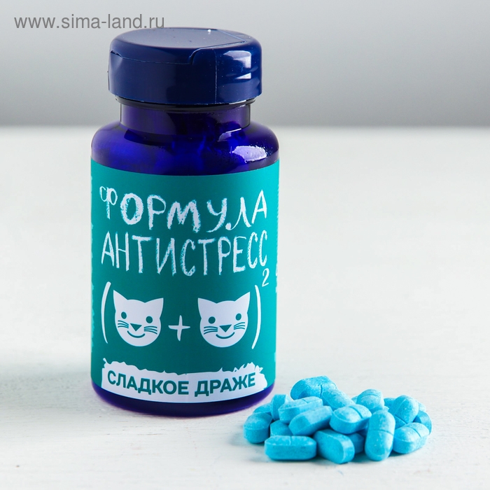 Драже Конфеты - таблетки &laquo;Формула антистресс&raquo;, 50 г.