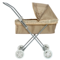 Коляска кукольная №1, цвет бежевый Коляска кукольная №1, цвет бежевый