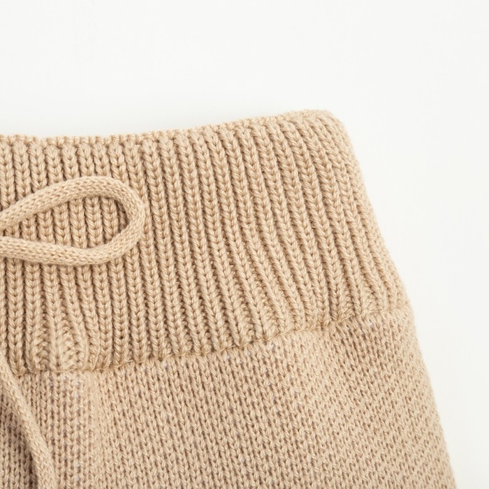 Комплект вязаный Крошка Я &laquo;Заяц&raquo; рост 98-104 см, цвет бежевый