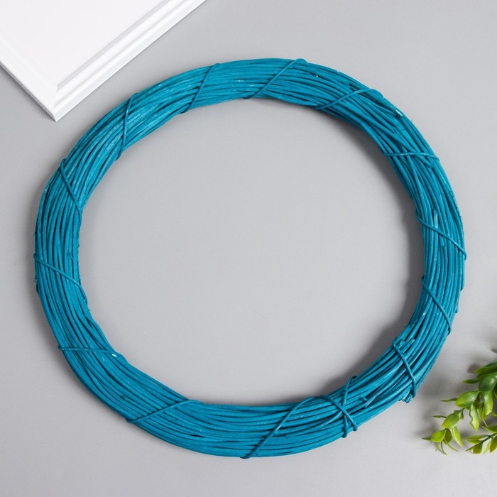 Кольцо ротанг для изготовления ловца снов Кольцо ротанг для изготовления ловца снов "Синий" d=30 см