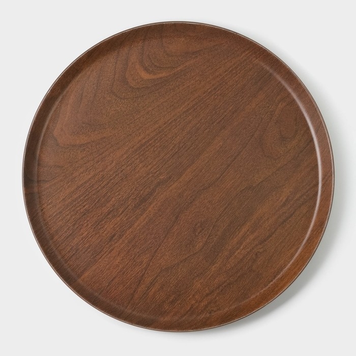 Блюдо &laquo;Натурэль&raquo;, d=28 см, цвет коричневый