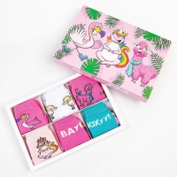 Подарочный набор носков адвент, 6 пар "Sweet dreams" , 18-20 см