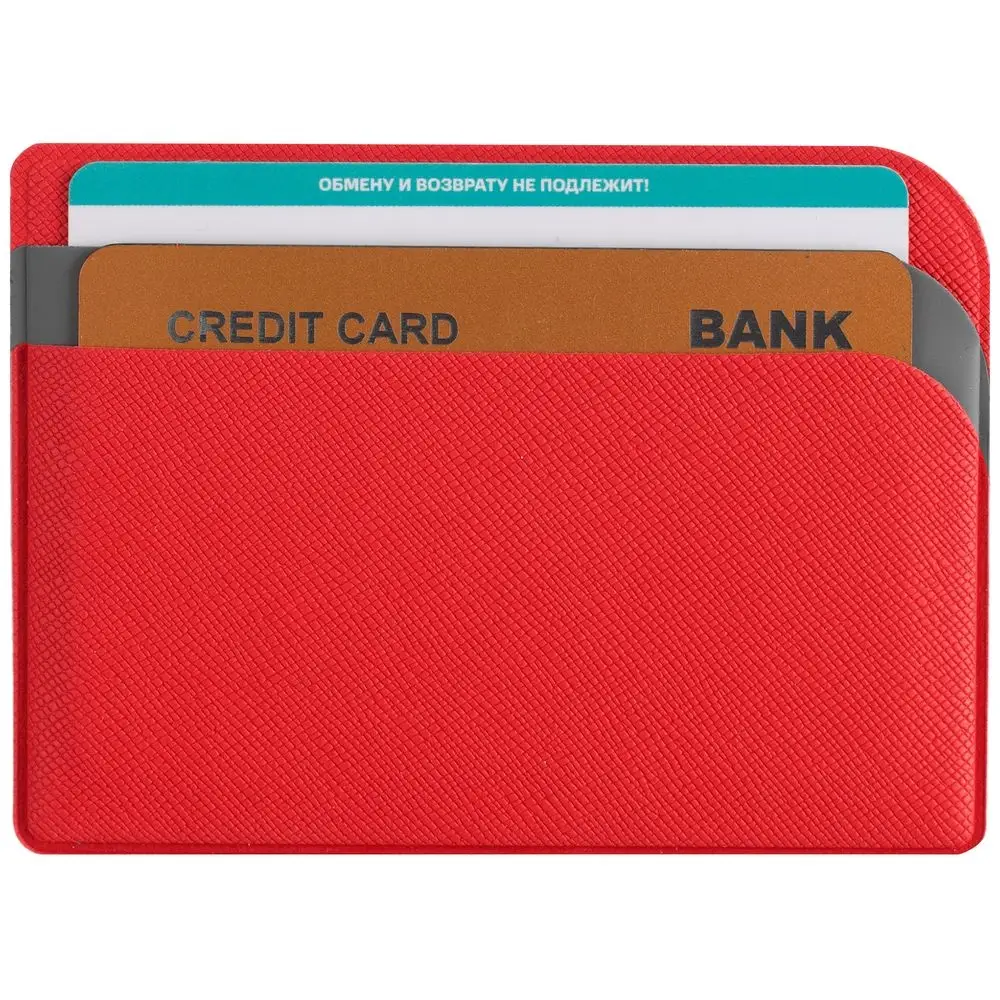 Чехол для карточек Dual, красный