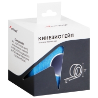 Кинезиотейп ONLYTOP, 7,5 см х 5 м, цвет голубой Кинезиотейп ONLYTOP, 7,5 см х 5 м, цвет голубой