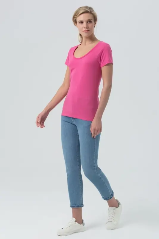 Футболка женская Metropolitan ярко-розовая, размер S