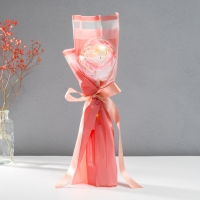 Букет из мыльных лепестков "Роза в шарике" розовый 8,5х8,5х36 см Букет из мыльных лепестков "Роза в шарике" розовый 8,5х8,5х36 см