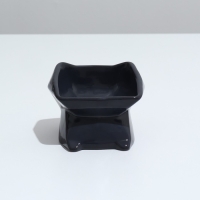 Миска фигурная "Ушки", 11 х 11,5 х 11 см, 250 мл, чёрная Миска фигурная "Ушки", 11 х 11,5 х 11 см, 250 мл, чёрная