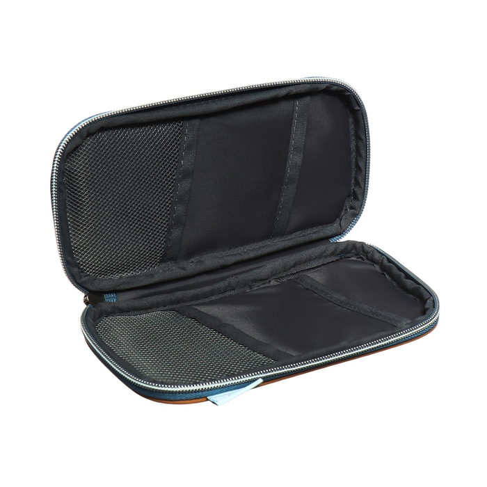 Пенал-футляр мягкий 110 х 200 х 20 мм, текстильный, Феникс "Голубой джинс"