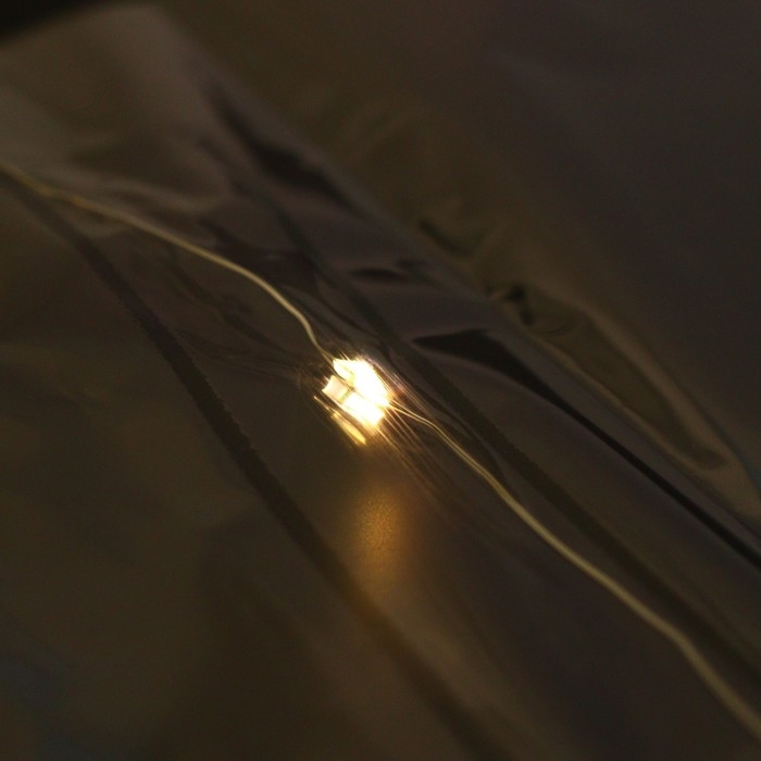 Плёнка для цветов упаковочная, с гирляндой, «Сияние звёзд», 60 х 60 см Плёнка для цветов упаковочная, с гирляндой, «Сияние звёзд», 60 х 60 см