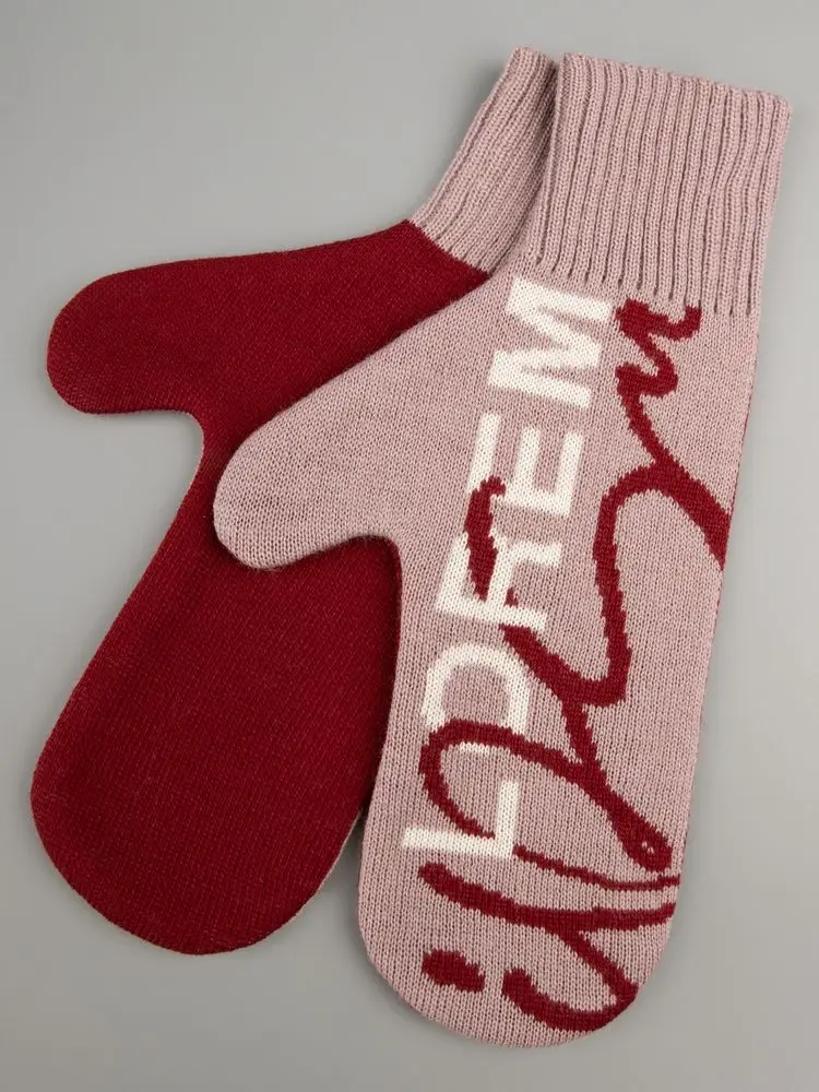 Варежки на заказ Mani, полушерсть, размер M