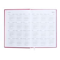 Ежедневник датированный 2024 года, А5, 176 листов, Attomex.Even, обложка бумвинил, ляссе, блок 70 г/м2, розовый