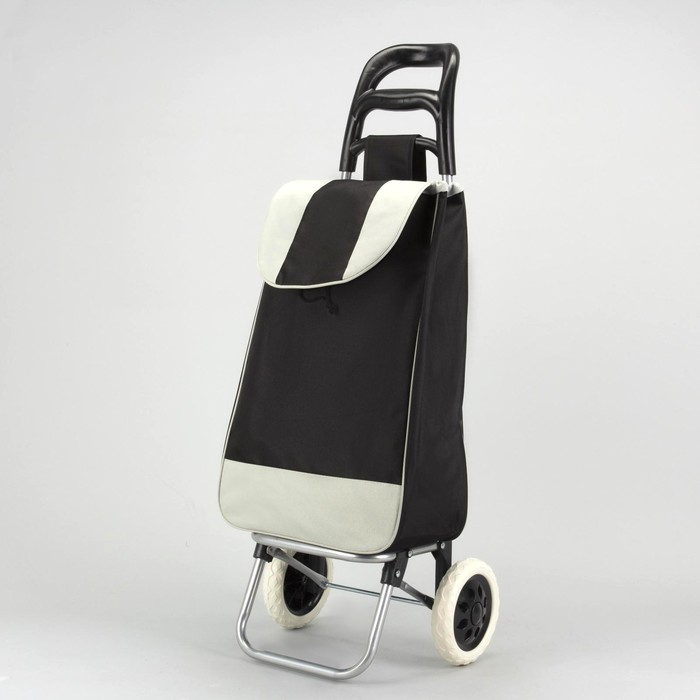 Сумка хозяйственная на колёсах, отдел на шнурке, нагрузка до 25 кг, цвет чёрный Сумка хозяйственная на колёсах, отдел на шнурке, нагрузка до 25 кг, цвет чёрный