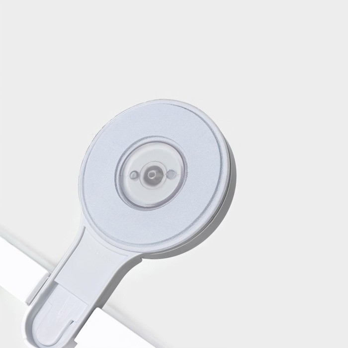 Полка для ванных принадлежностей на липучках Доляна, 17×32×11,5 см, цвет белый Полка для ванных принадлежностей на липучках Доляна, 17×32×11,5 см, цвет белый