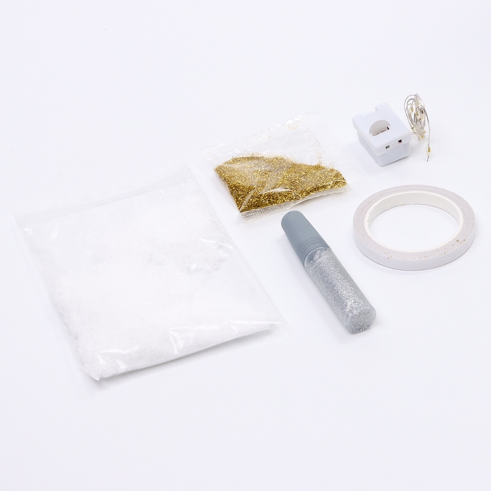 Набор для творчества &laquo;Новогодняя композиция в шаре: Змея&raquo;, светится в темноте