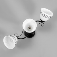 Люстра "Аврора" 3хЕ27 40Вт черный 58х26 см