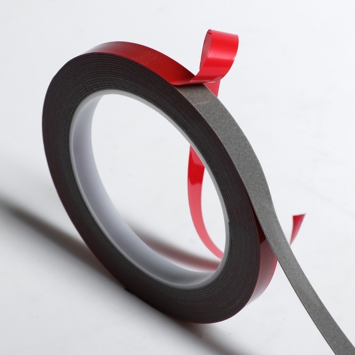 Клейкая лента TORSO, двусторонняя, усиленная, 10 мм &times;  5 м