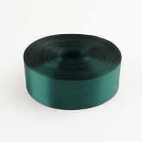 Лента атласная, 50 мм &times; 100 &plusmn; 5 м, цвет тёмно-зелёный