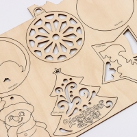 Адвент календарь на новый год своими руками. Роспись по дереву, новогодний набор для творчества Адвент календарь на новый год своими руками. Роспись по дереву, новогодний набор для творчества