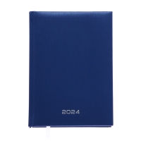 Ежедневник датированный 2024 года, А5, 176 листов, Attomex.Regent, обложка бумвинил, ляссе, блок 70 г/м2, синий Ежедневник датированный 2024 года, А5, 176 листов, Attomex.Regent, обложка бумвинил, ляссе, блок 70 г/м2, синий