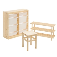 Комод TARVA 3, 76х92х40, Массив сосны