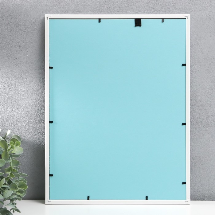 Фоторамка пластик 30х40 см (паспарту 20х30 см), белый