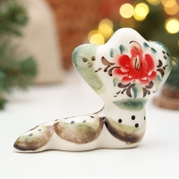 Сувенир "Змея Василиса", гжель, цвет, 8 см