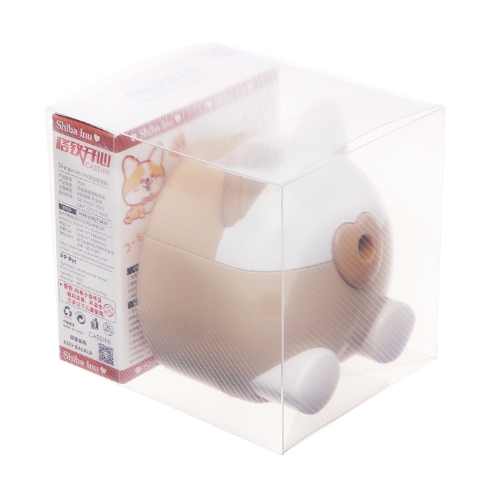 Точилка механическая с контейнером, Ушки бежевый/белый Точилка механическая с контейнером, Ушки бежевый/белый