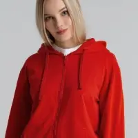 Толстовка на молнии с капюшоном Siverga 2.0, красная, размер L