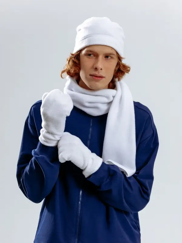 Шапка Fleecy, белая Шапка Fleecy, белая