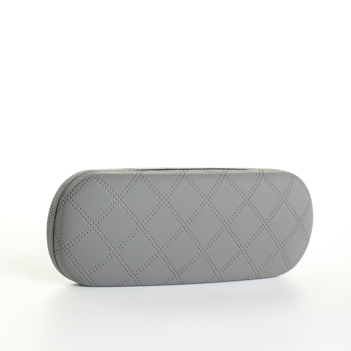 Футляр для очков на хлопушке, длина 16 см, цвет серый Футляр для очков на хлопушке, длина 16 см, цвет серый