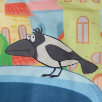 Постельное бельё Синий трактор &laquo;Город&raquo; 112х147 см, 60х120+20 см, 40х60 см, 100% хлопок, поплин 125г/м2