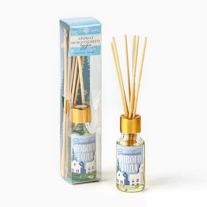 Аромадиффузор ароматический палочки «Новогодняя коллекция: Волшебного нового года», ваниль, 20 мл. Аромадиффузор ароматический палочки «Новогодняя коллекция: Волшебного нового года», ваниль, 20 мл.