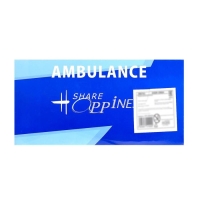 Машина металлическая &laquo;Скорая помощь&raquo;, инерционная, световые и звуковые эффекты, масштаб 1:48