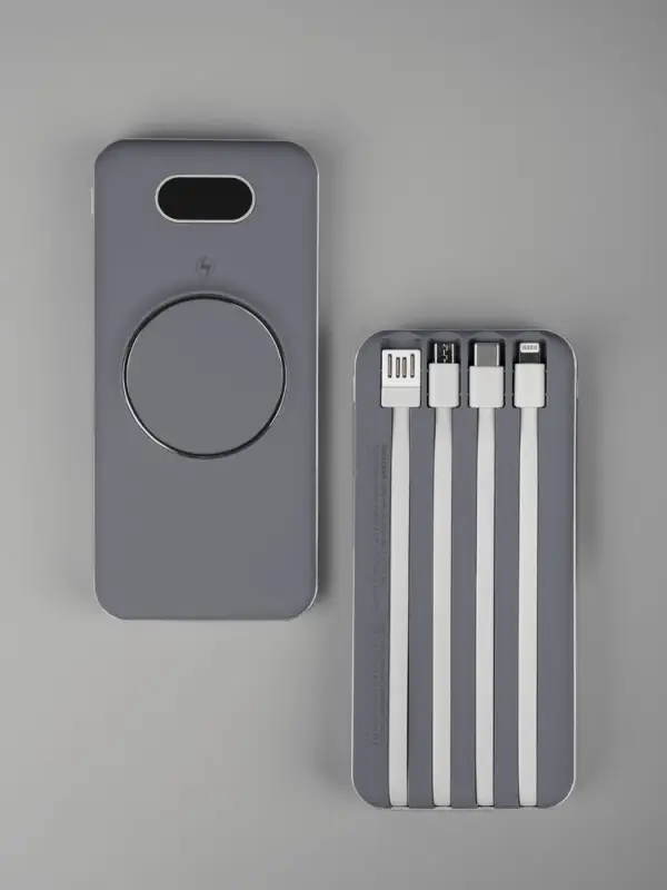 Внешний аккумулятор Omni Pro 10000 мАч, серый Внешний аккумулятор Omni Pro 10000 мАч, серый