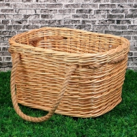 Корзина &laquo;Хозяйственная&raquo;, с ручками, 34/43&times;24/32&times;21 см, ручное плетение, лоза