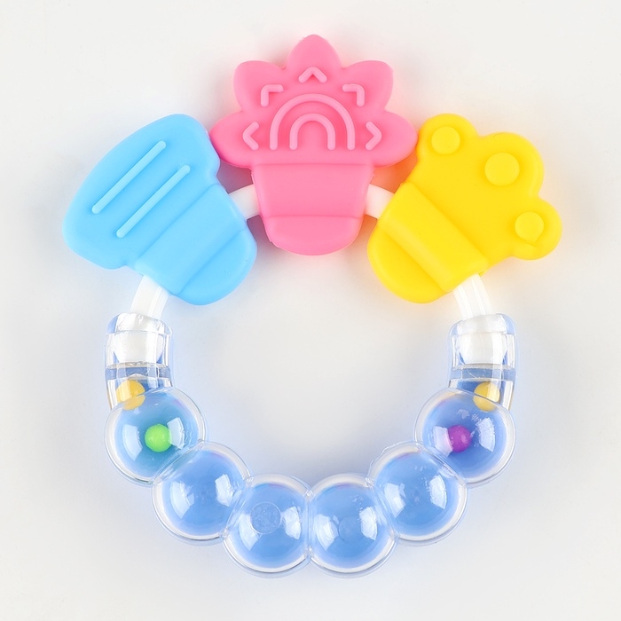Прорезыватель для зубов «Погремушка», МИКС Прорезыватель для зубов «Погремушка», МИКС