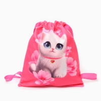 Сумка детская &laquo;Белая кошечка&raquo;, 35 &times; 30 см, цвет розовый