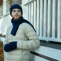 Шарф Bernard, темно-синий