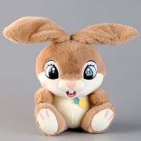 Мягкая игрушка «Зайка», 21 см, бежевая Мягкая игрушка «Зайка», 21 см, бежевая