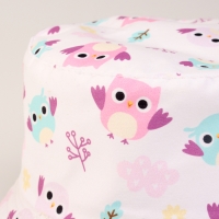 Панама детская для девочки «Совята», цвет белый, р-р 48-50 Панама детская для девочки «Совята», цвет белый, р-р 48-50