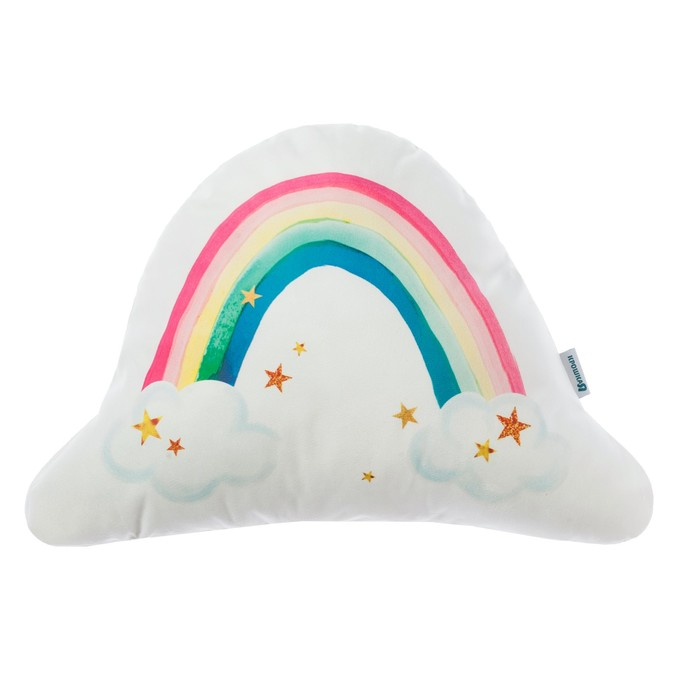 Подушка декоративная Крошка Я Подушка декоративная Крошка Я "Радуга", 51х30 см, велюр, 100%п/э