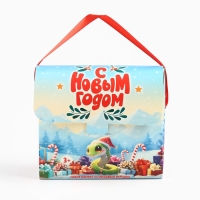 Сладкий детский новогодний подарок &laquo;С новым годом&raquo;, конфеты + мягкая игрушка, 250 г