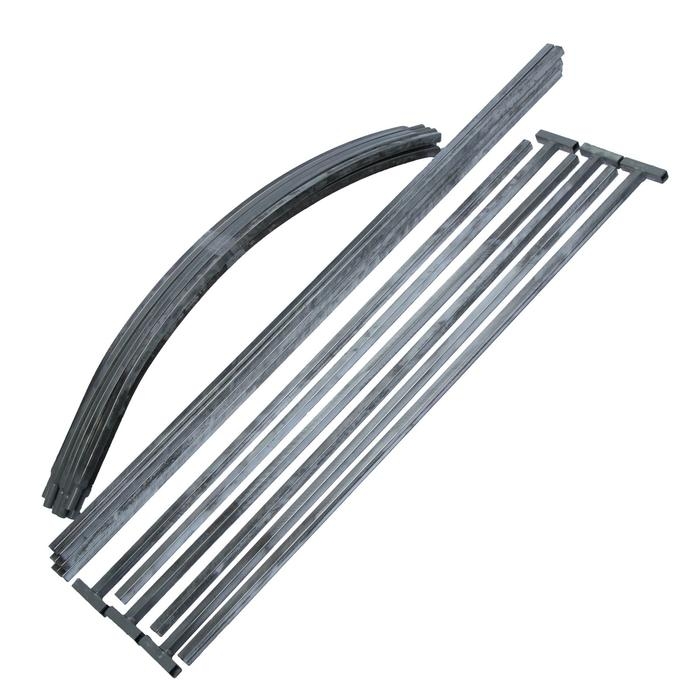 Теплица &laquo;МегаЦинк&raquo;, 6 &times; 2 &times; 2 м, оцинкованный профиль 20 &times; 20 мм, чехол из спанбонда 80 г/м&sup2;