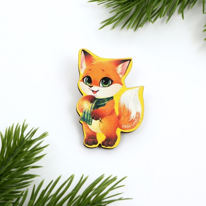 Подарочный набор новогодний блокнот, карандаши, наклейки и значок &laquo;Сказочного нового года&raquo;