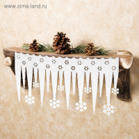 Декор сосульки «Снежинки», набор 2 шт. Декор сосульки «Снежинки», набор 2 шт.