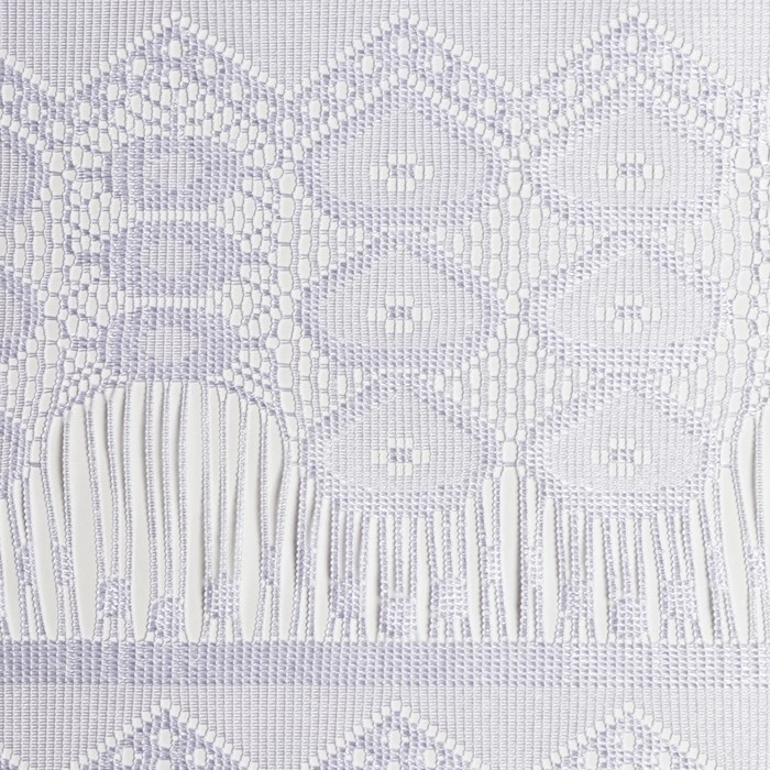 Тюль на кухню со шторной лентой, 170х250 см, цвет белый, 100% полиэстер