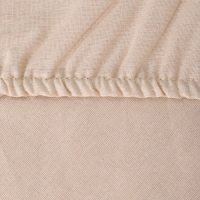 Простыня на резинке Атра 140х200х20, цвет бежевый бязь 120г/м, хлопок Простыня на резинке Атра 140х200х20, цвет бежевый бязь 120г/м, хлопок