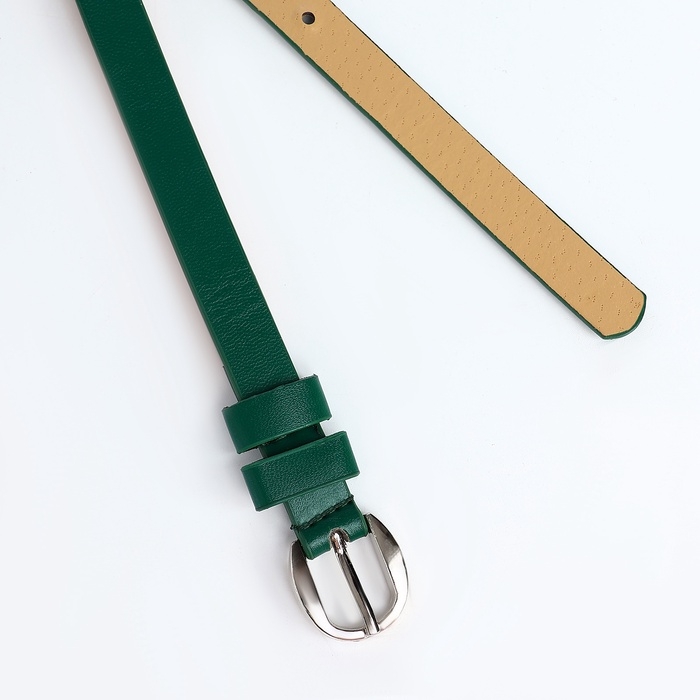 Ремень жен 01-01-02-01 Июнь14, 1,1*0,3*110 см, пряжка металл, 1 прокол, зеленый Ремень жен 01-01-02-01 Июнь14, 1,1*0,3*110 см, пряжка металл, 1 прокол, зеленый