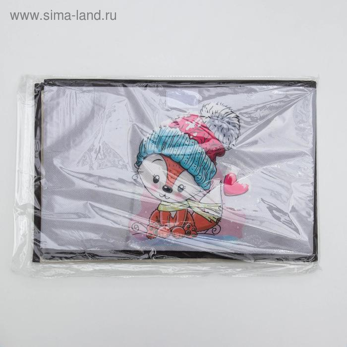 Короб стеллажный для хранения с крышкой &laquo;Лисёнок&raquo;, 39&times;25&times;25 см