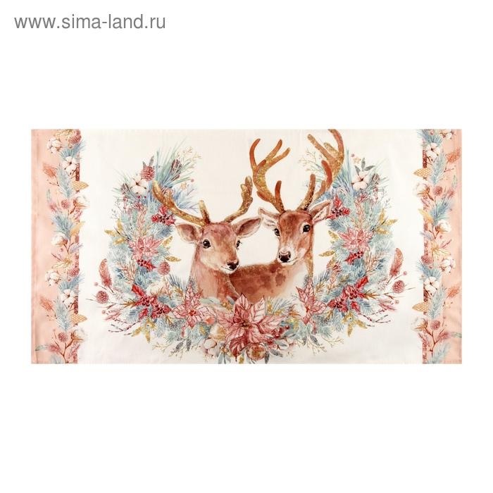 Полотенце "Этель" Pink magic 40х73 см, 100% хл, саржа 190 гр/м2